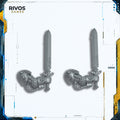 Warhammer 40K Space Wolves Wolf Guard Terminators Power Sword x 2 - Bits (Bitz)