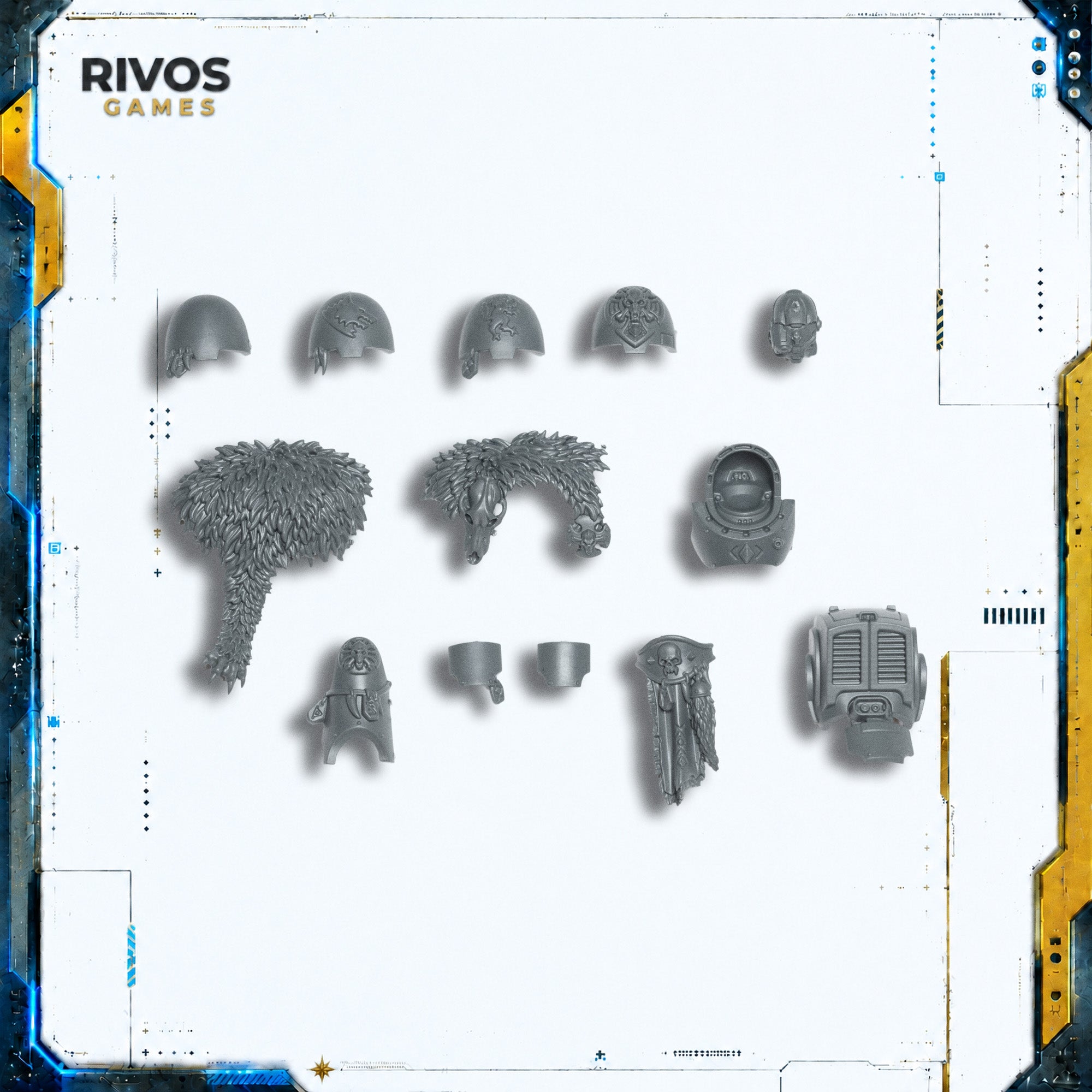 Warhammer 40K Space Wolves Wolf Guard Terminators Accessories - Bits (Bitz)