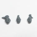 Space Wolves Wolf Guard Headtakers Heads x 3 A - Warhammer - Kitbash Bit
