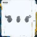 Warhammer 40K Space Wolves Wolf Guard Headtakers Heads x 3 B - Bits (Bitz)