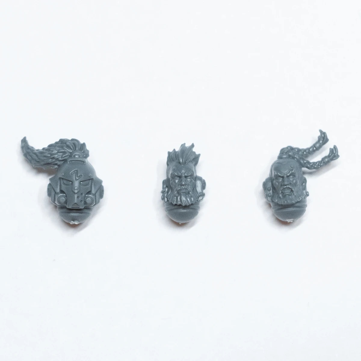 Warhammer 40K Space Wolves Wolf Guard Headtakers Heads x 3 B Bits Bitz