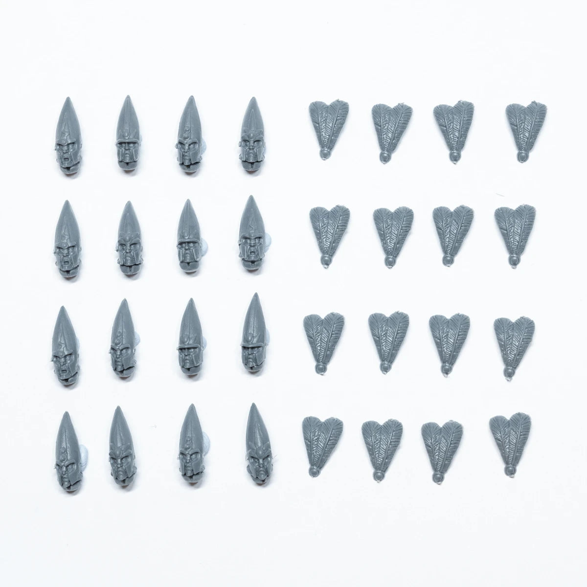 Warhammer High Elf Realms Elven Spearmen Heads x 16 Bits Bitz