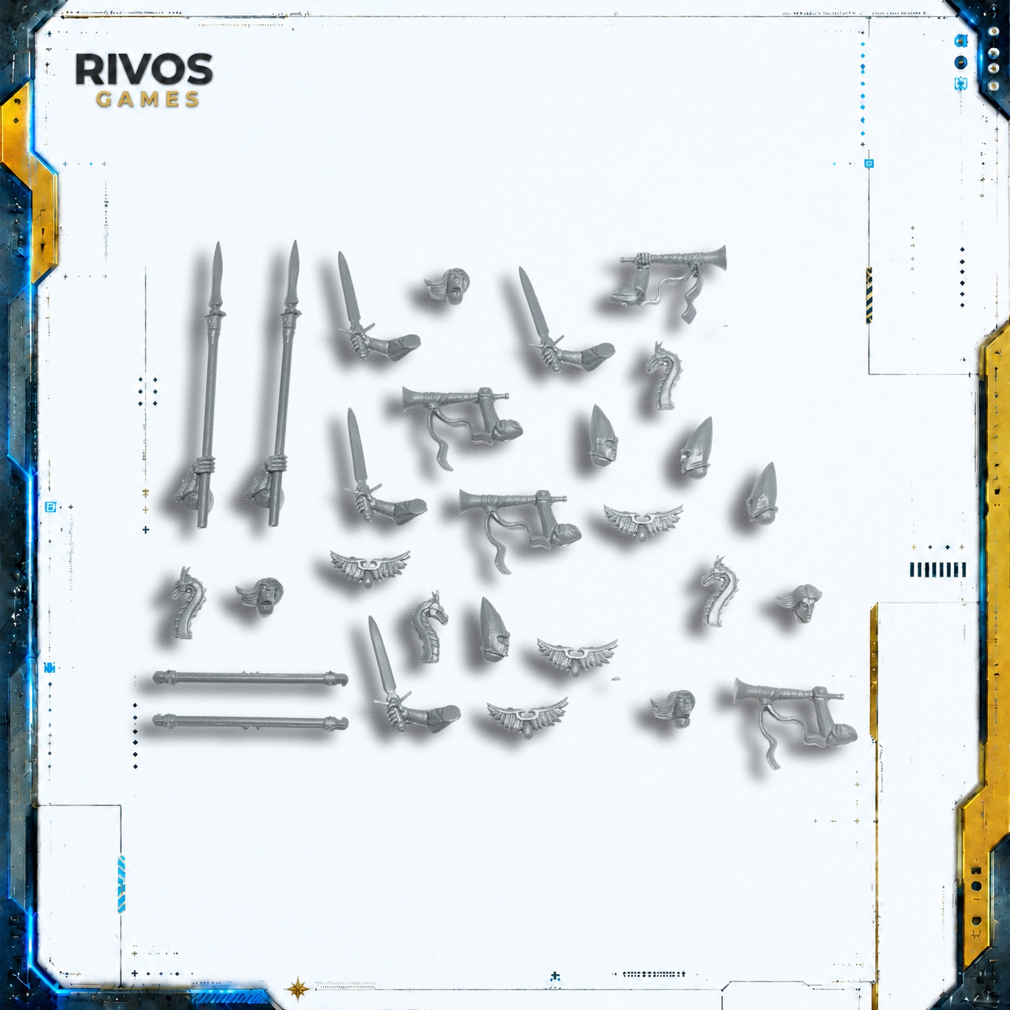 Warhammer High Elf Realms Elven Spearmen Accessories - Bits (Bitz)