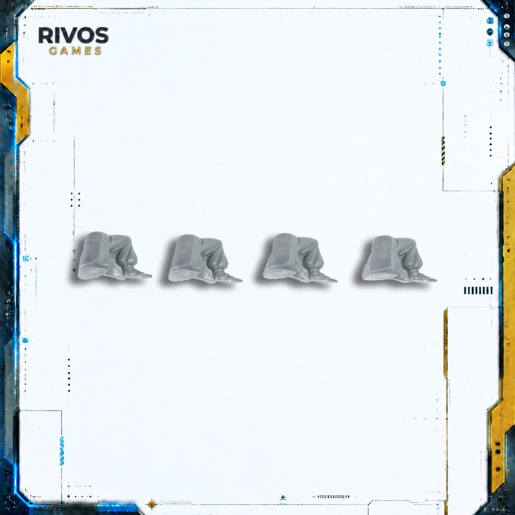 Warhammer High Elf Realms Elven Archers Crouching Legs x 4 - Bits (Bitz)