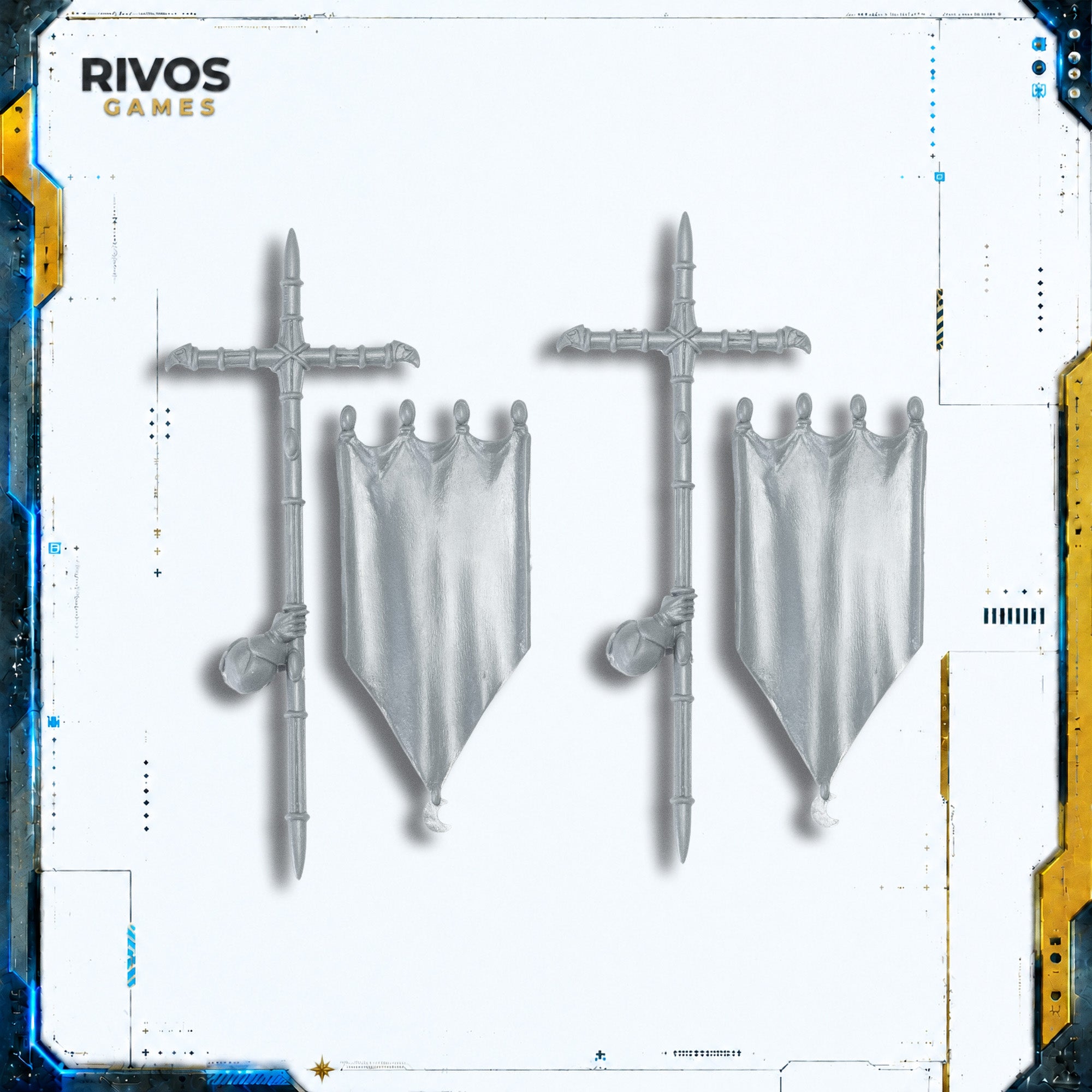 Warhammer High Elf Realms Elven Archers Standard x 2 - Bits (Bitz)