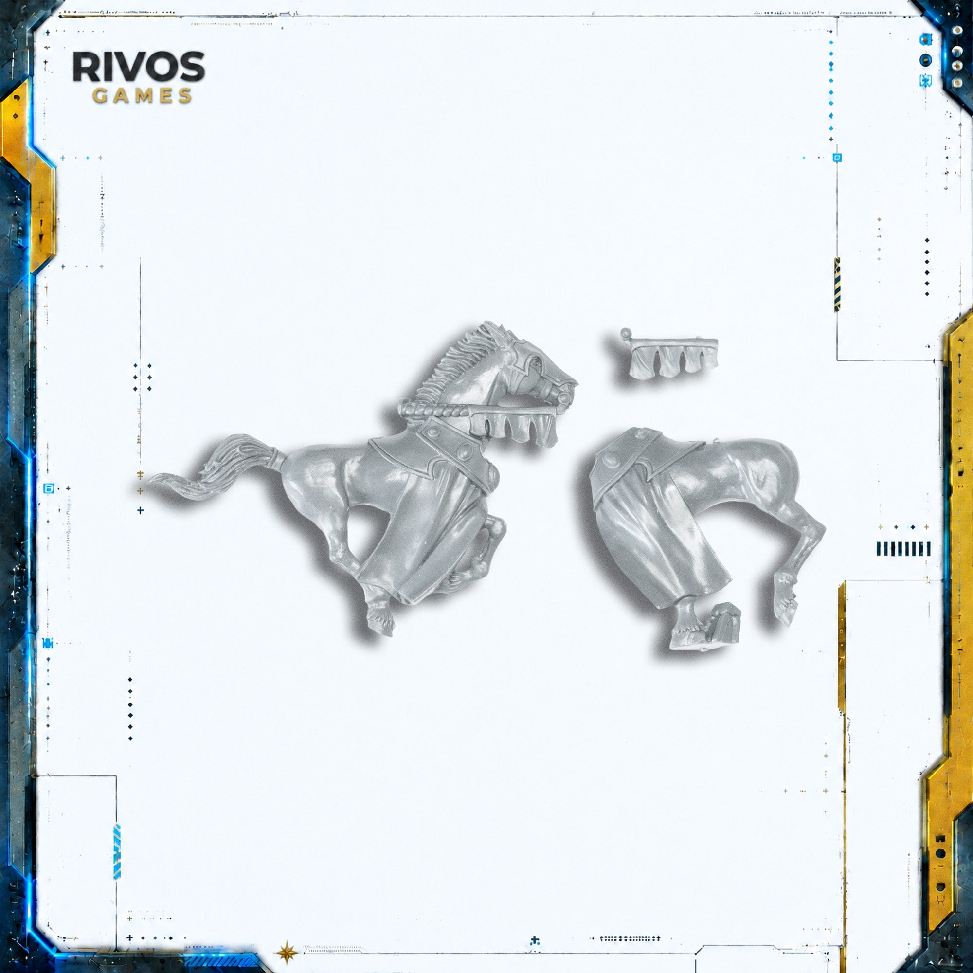 Warhammer High Elf Realms Tiranoc Chariots Elven Steed B - Bits (Bitz)