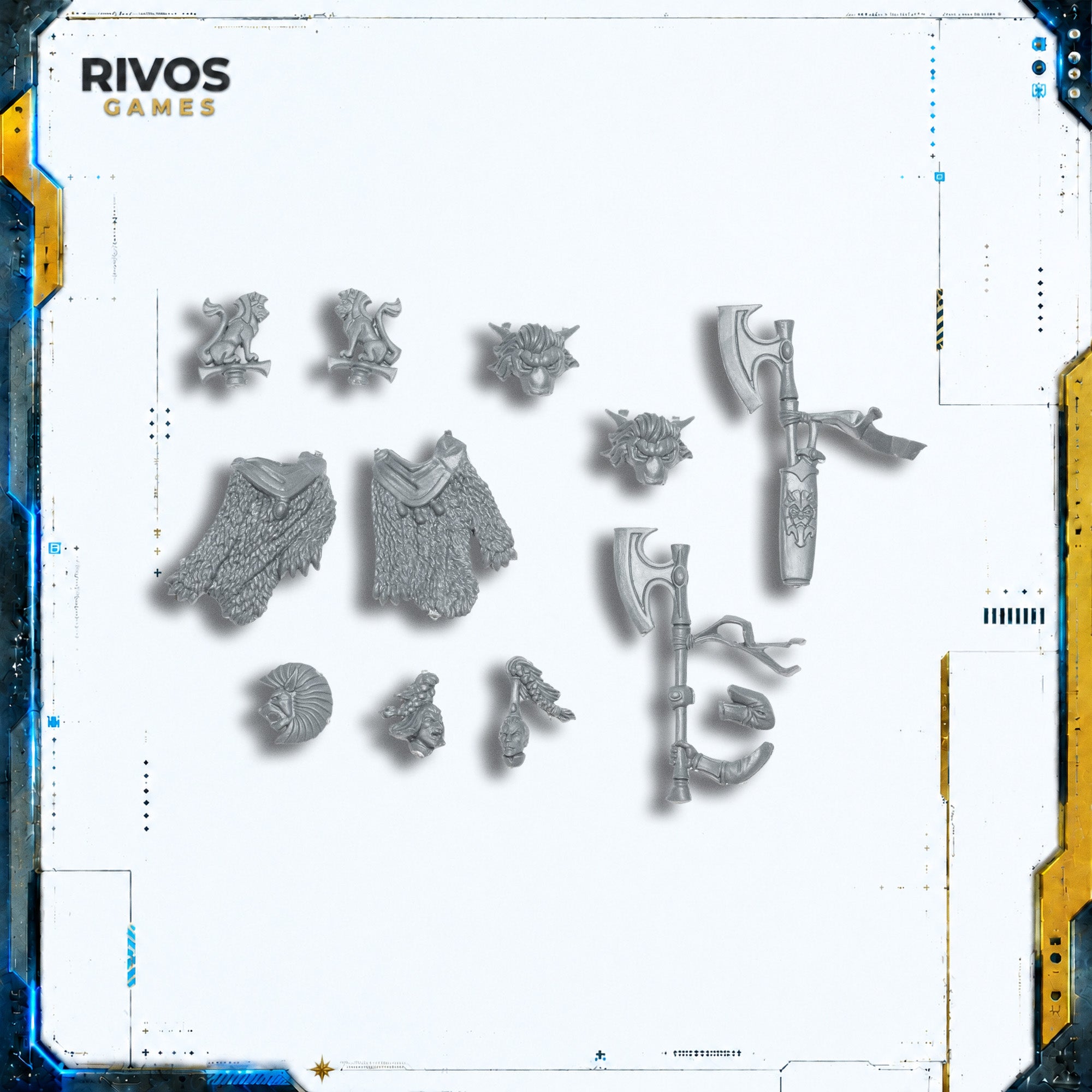 Warhammer High Elf Realms Tiranoc Chariots White Lion Accessories - Bits (Bitz)