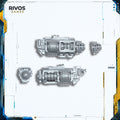 Warhammer 40K Space Marines Centurion Squad Grav Cannon and Amp C - Bits (Bitz)