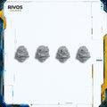 Warhammer 40K Space Marines Centurion Squad Helmets x 4 - Bits (Bitz)