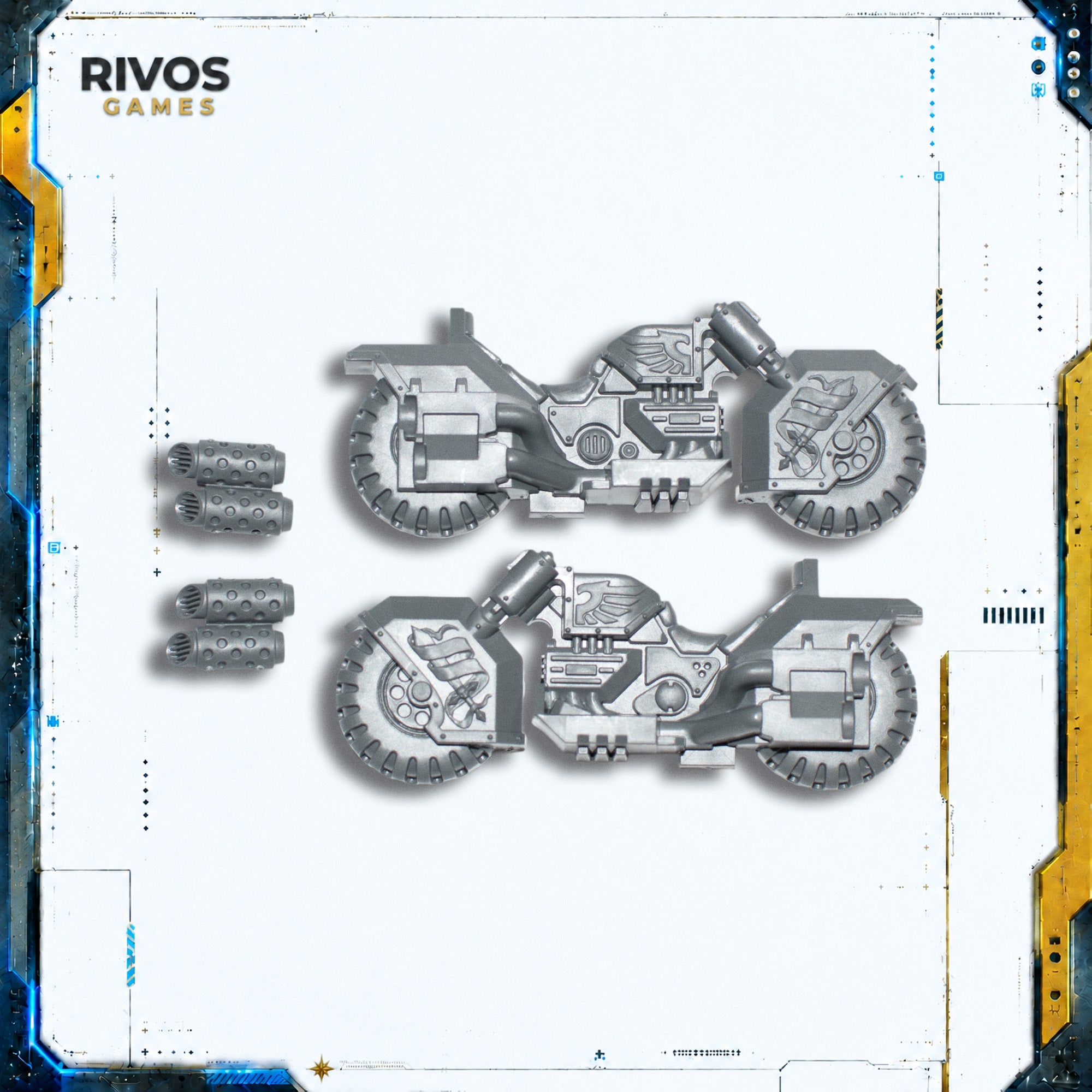 Warhammer 40K Dark Angels Ravenwing Command Squad Bike Chasis B - Bits (Bitz)