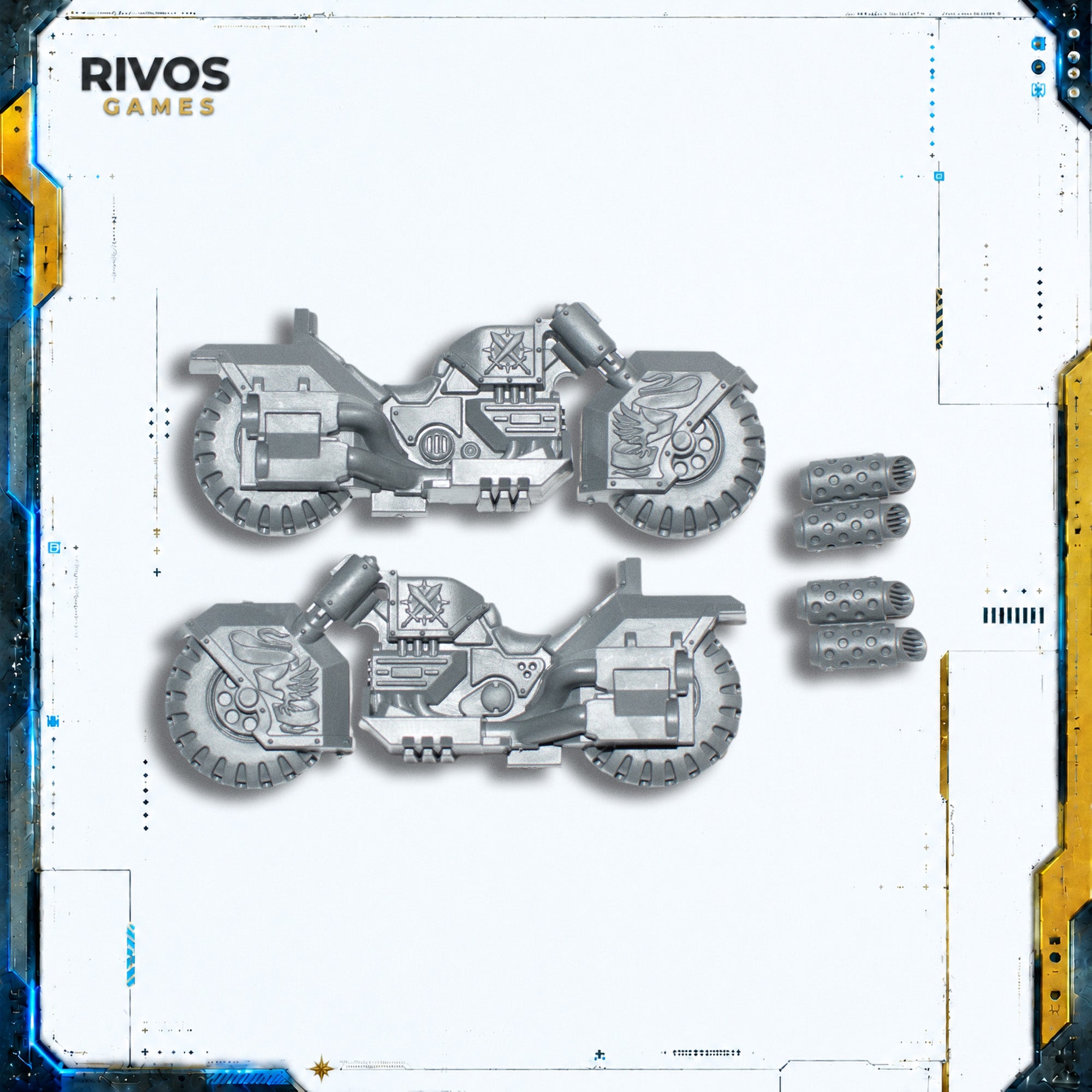 Warhammer 40K Dark Angels Ravenwing Command Squad Bike Chasis C - Bits (Bitz)