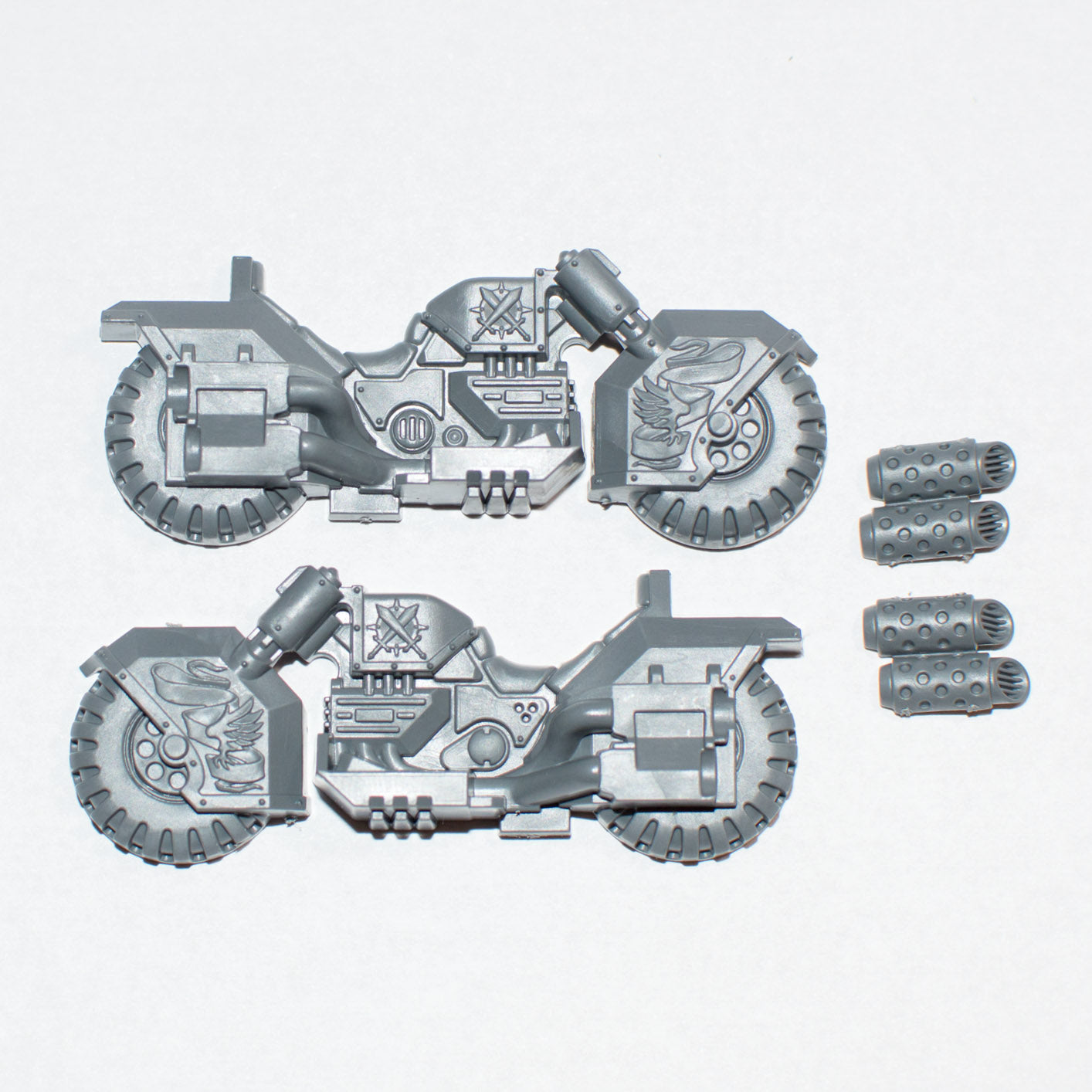 Dark Angels Ravenwing Command Squad Bike Chasis C - Warhammer - Authentic Sprue