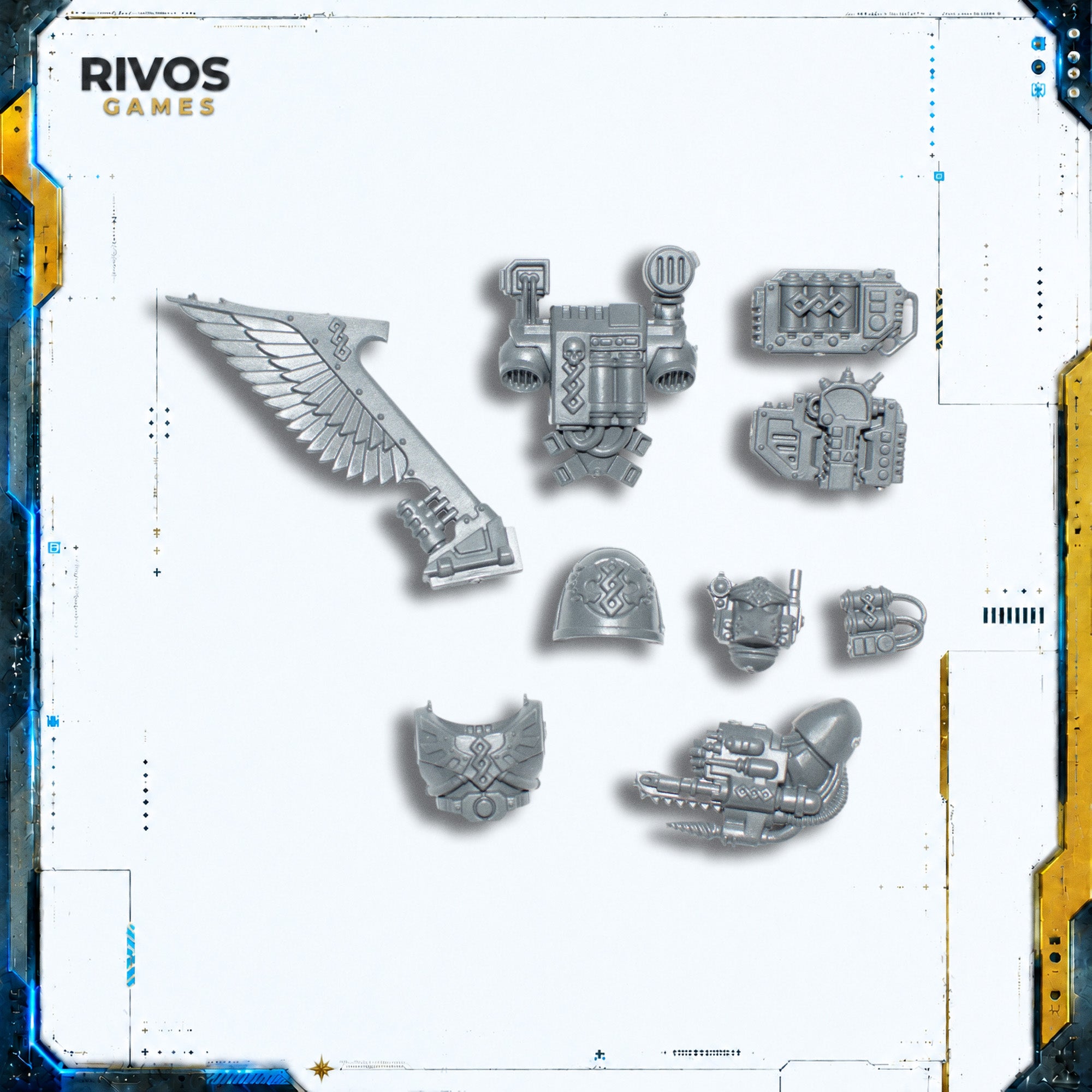 Warhammer 40K Dark Angels Ravenwing Command Squad Apothecary Accessories - Bits (Bitz)