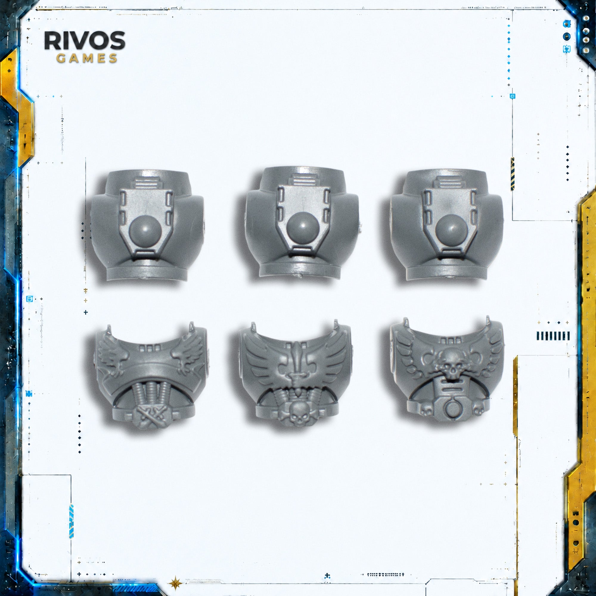 Warhammer 40K Dark Angels Ravenwing Command Squad Torso x 3 - Bits (Bitz)
