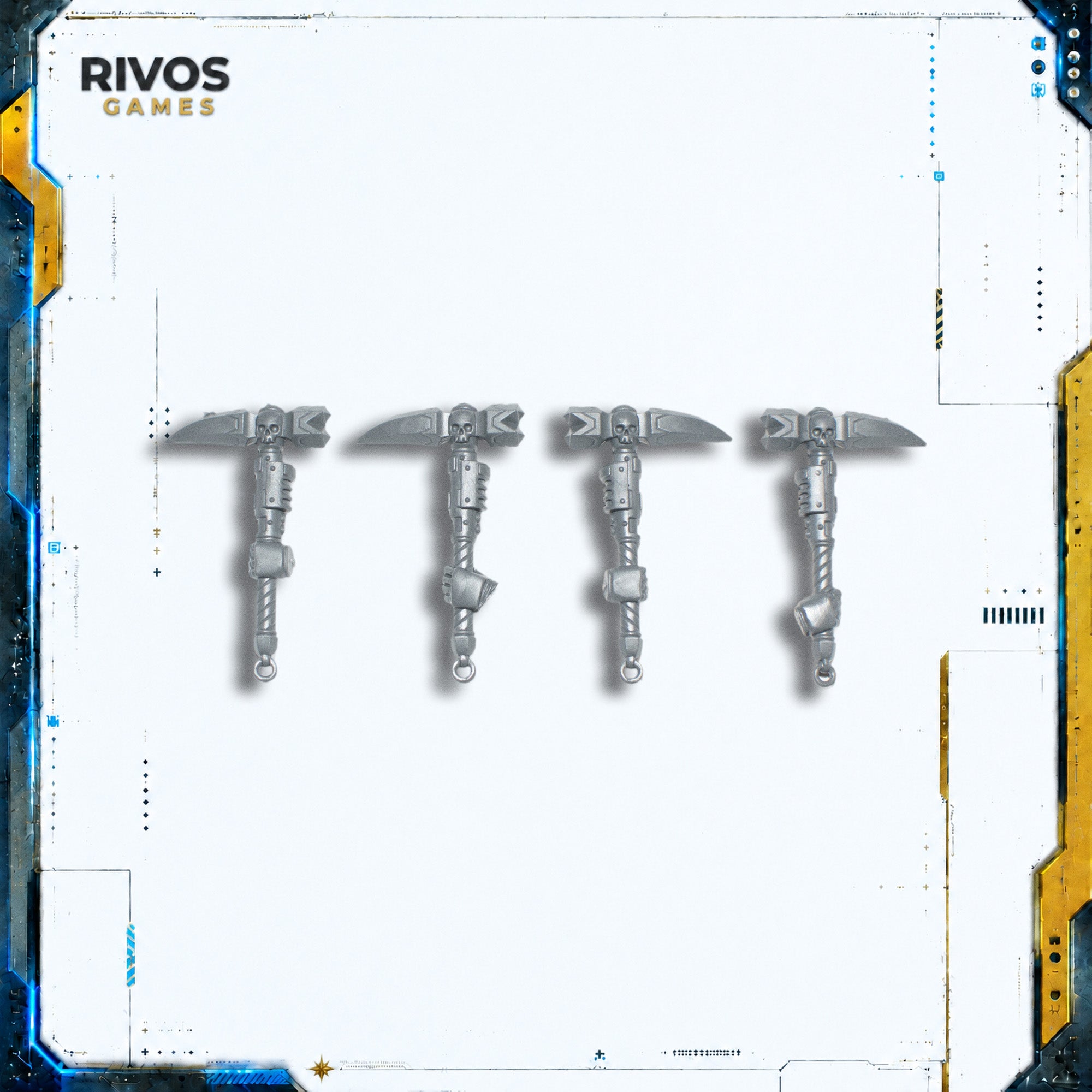 Warhammer 40K Dark Angels Ravenwing Command Squad Corvus Hammer x 4 - Bits (Bitz)