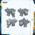 Warhammer 40K Dark Angels Ravenwing Command Squad Bolt Pistols x 4 - Bits (Bitz)