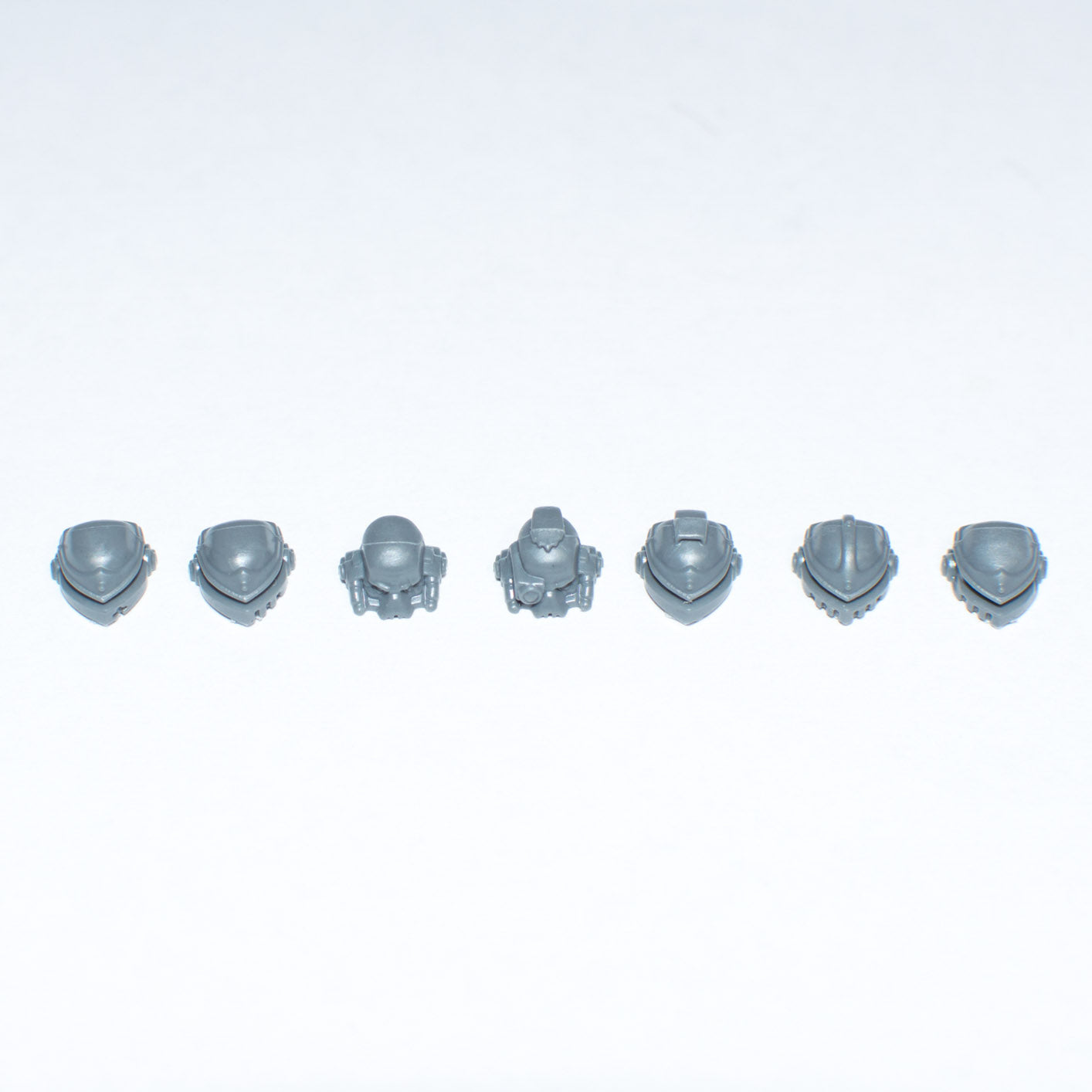 Horus Heresy Space Marines Cataphractii Terminators Heads x 7 - Warhammer - Conversion Part