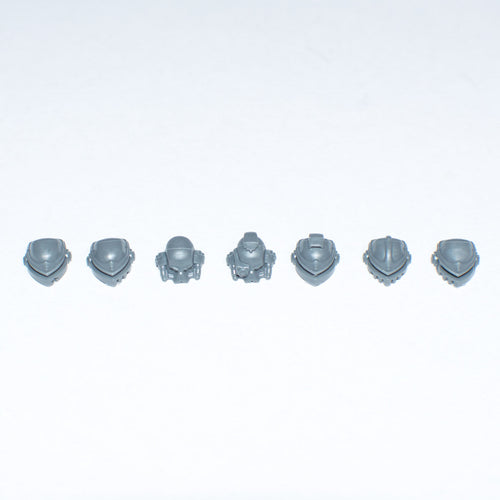 Horus Heresy Space Marines Cataphractii Terminators Heads x 7 - Warhammer - Conversion Part