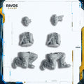 Warhammer 40K Astra Militarum Catachan Heavy Weapons Squad Body x 2 - Bits (Bitz)