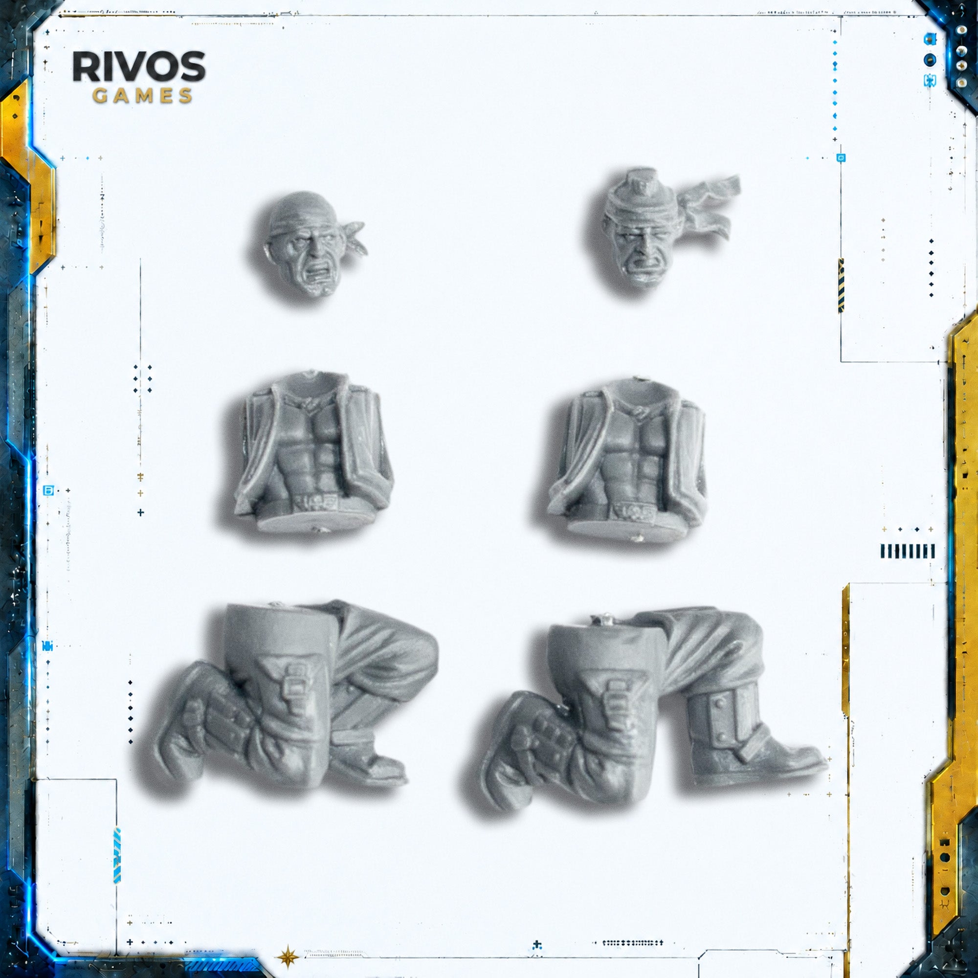 Warhammer 40K Astra Militarum Catachan Heavy Weapons Squad Body x 2 - Bits (Bitz)