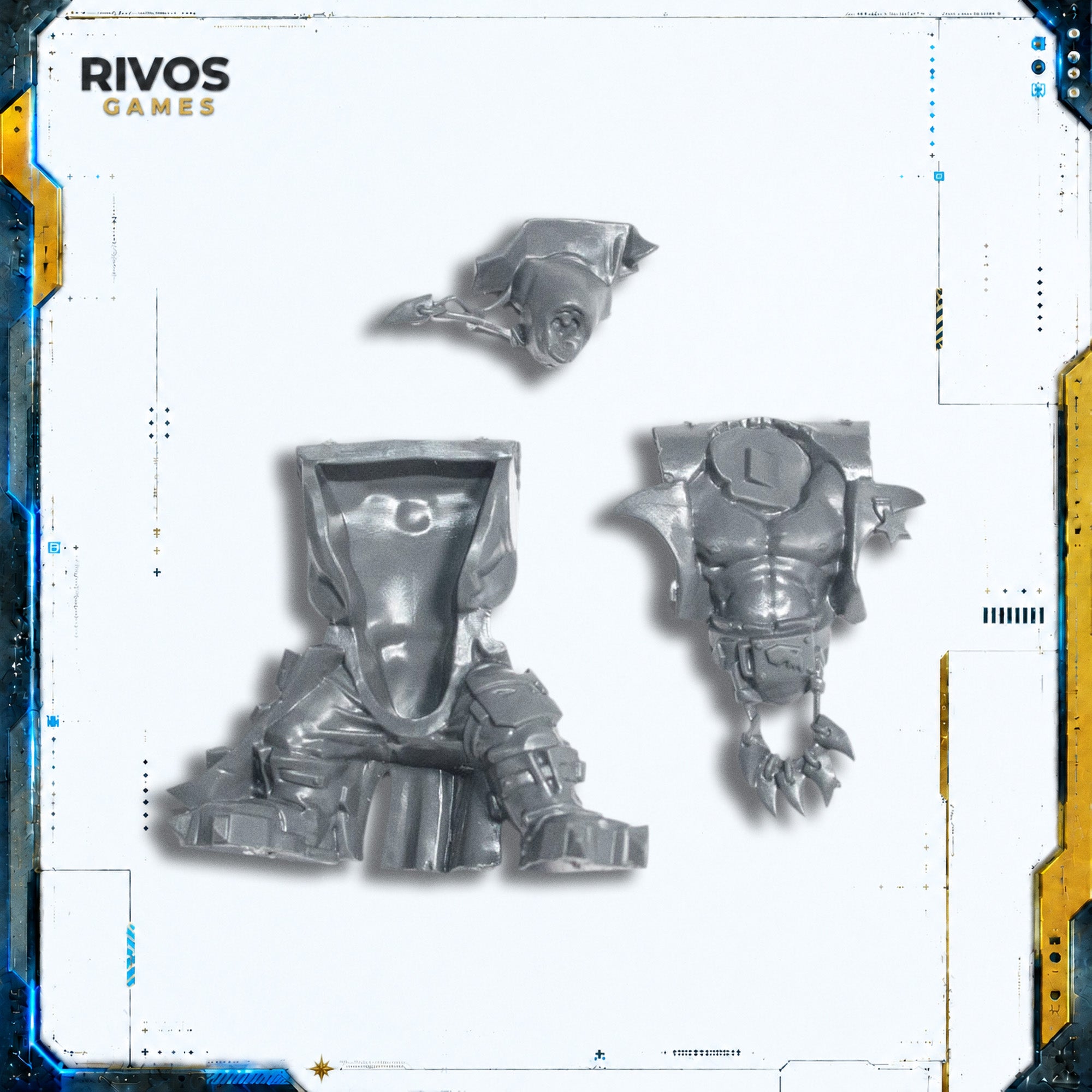 Warhammer 40K Orks Ork Flash Gitz Kaptin Legs and Torso - Bits (Bitz)