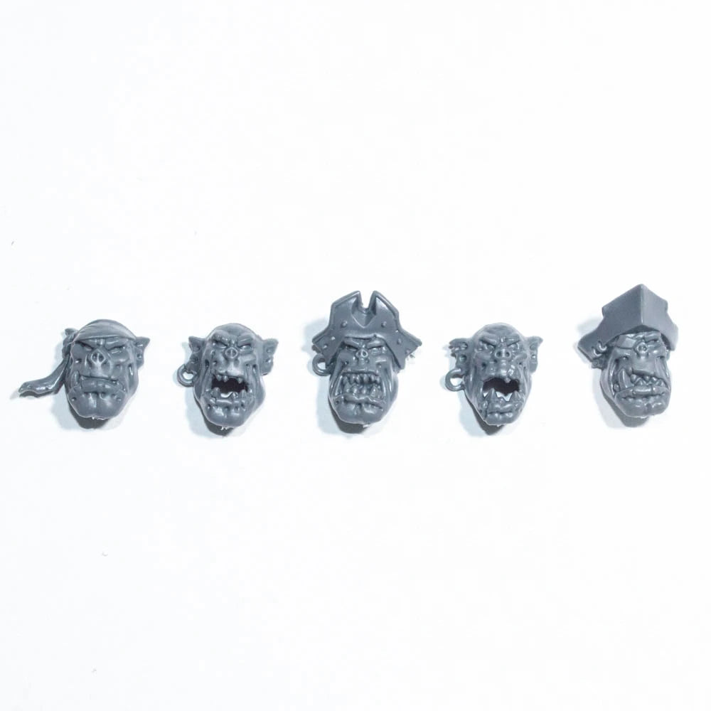 Warhammer 40K Orks Ork Flash Gitz Heads x 5 B Bits Bitz