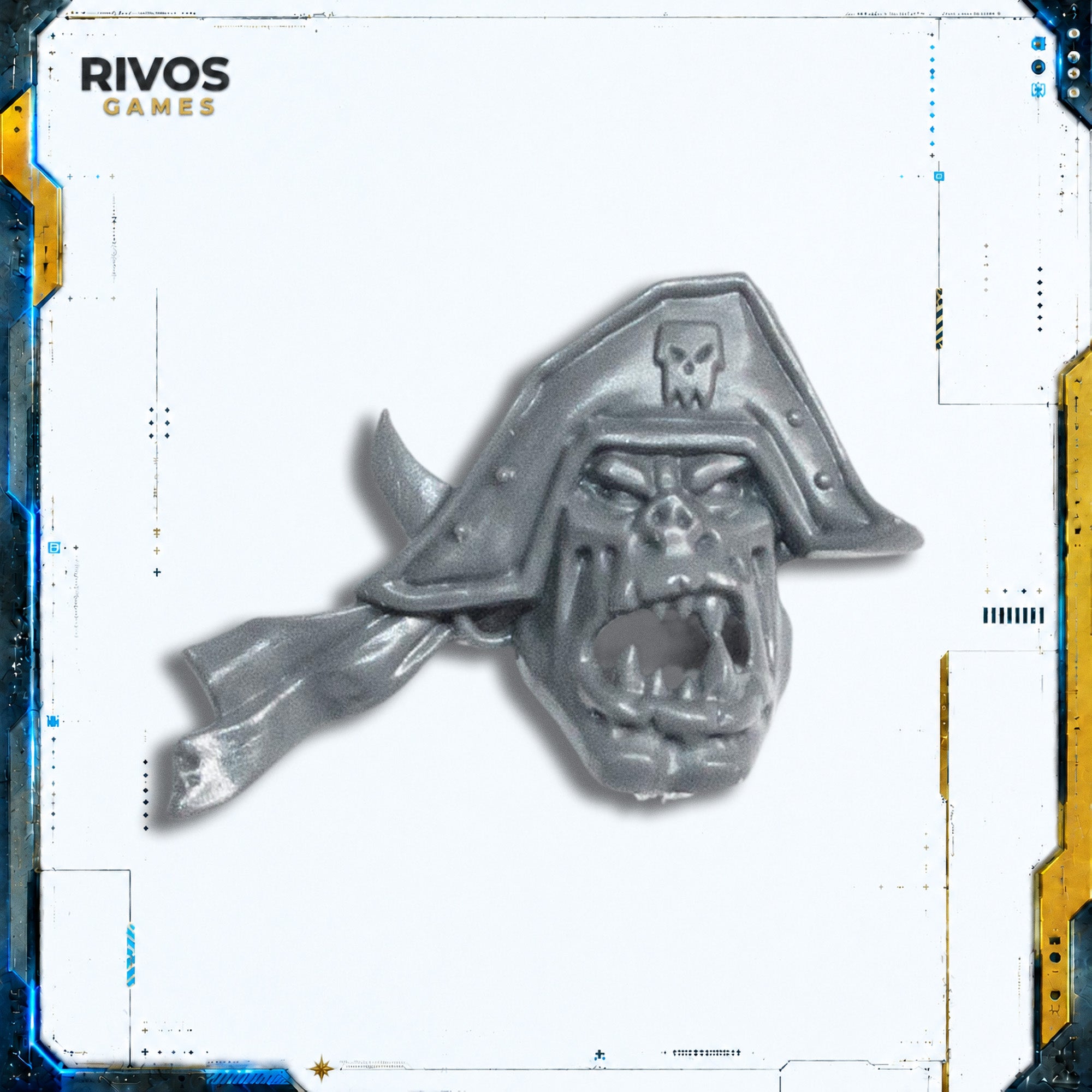 Warhammer 40K Orks Ork Flash Gitz Kaptin Head - Bits (Bitz)