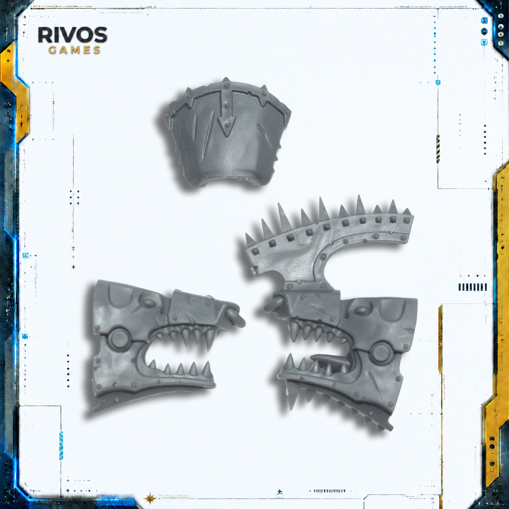 Warhammer 40K World Eaters Lord Invocatus Juggernaut Head C - Bits (Bitz)