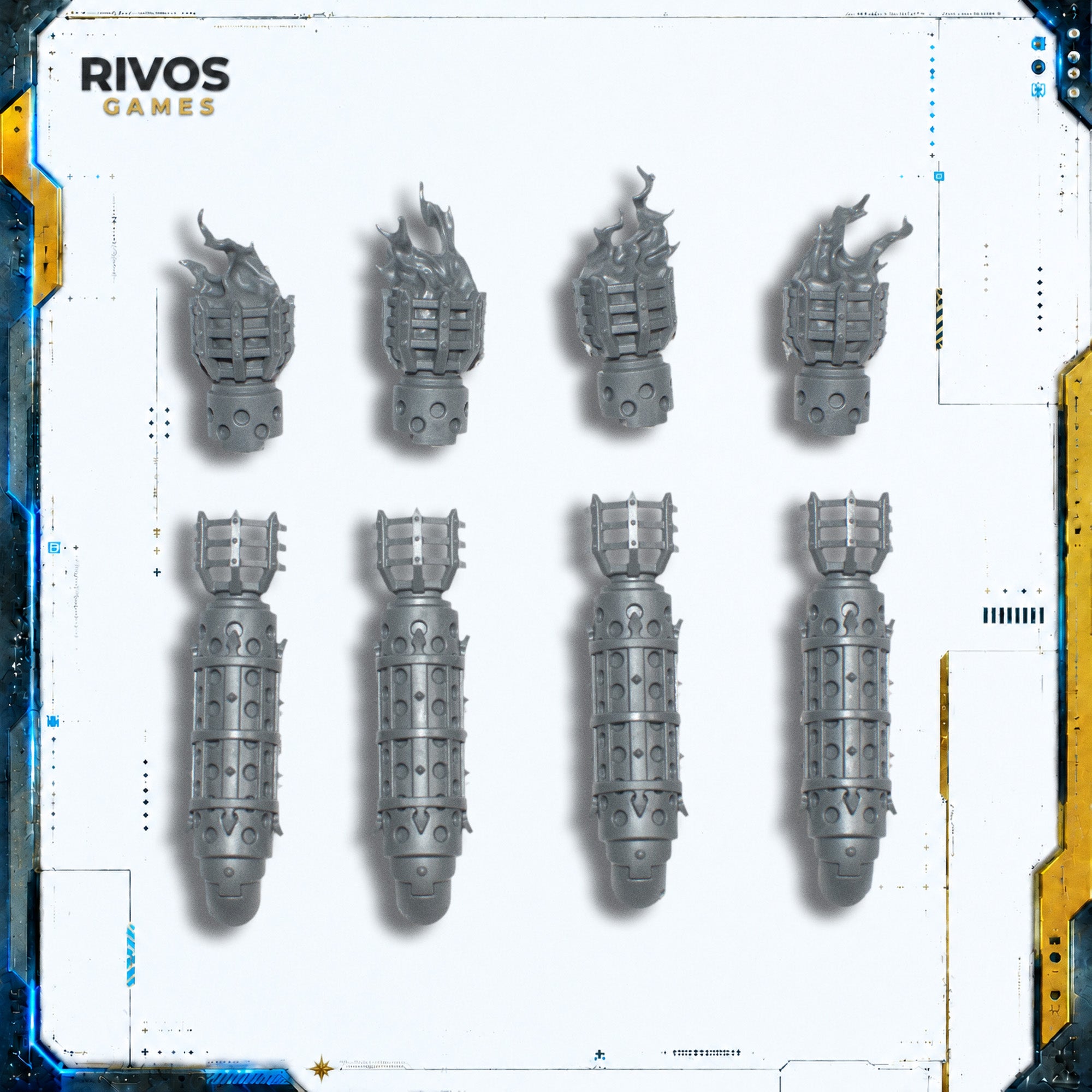Warhammer 40K Adepta Sororitas Immolator Exhausts - Bits (Bitz)