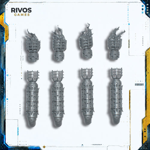 Warhammer 40K Adepta Sororitas Exorcist Exhausts - Bits (Bitz)