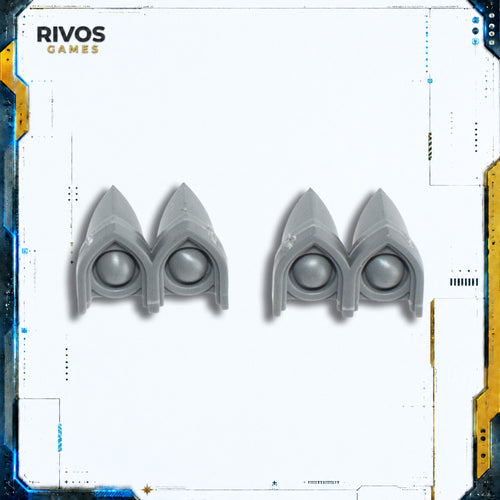 Warhammer 40K Adepta Sororitas Exorcist Lights x 2 - Bits (Bitz)