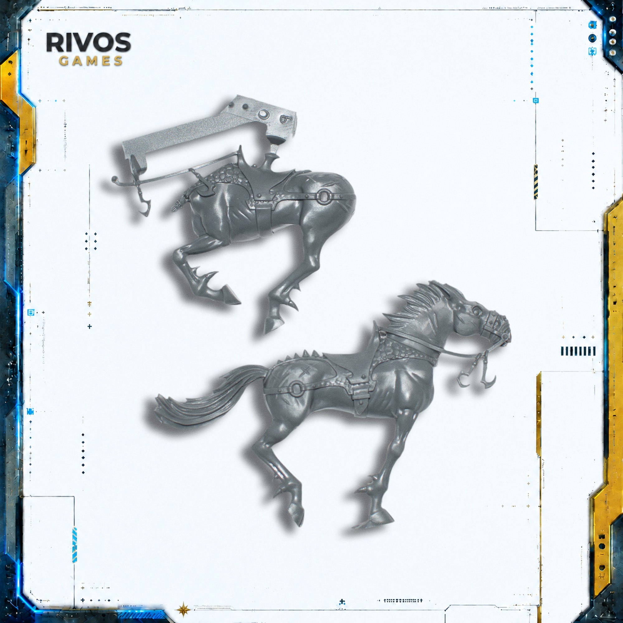Warhammer Cities of Sigmar Scourgerunner Chariot Dark Steed A - Bits (Bitz)