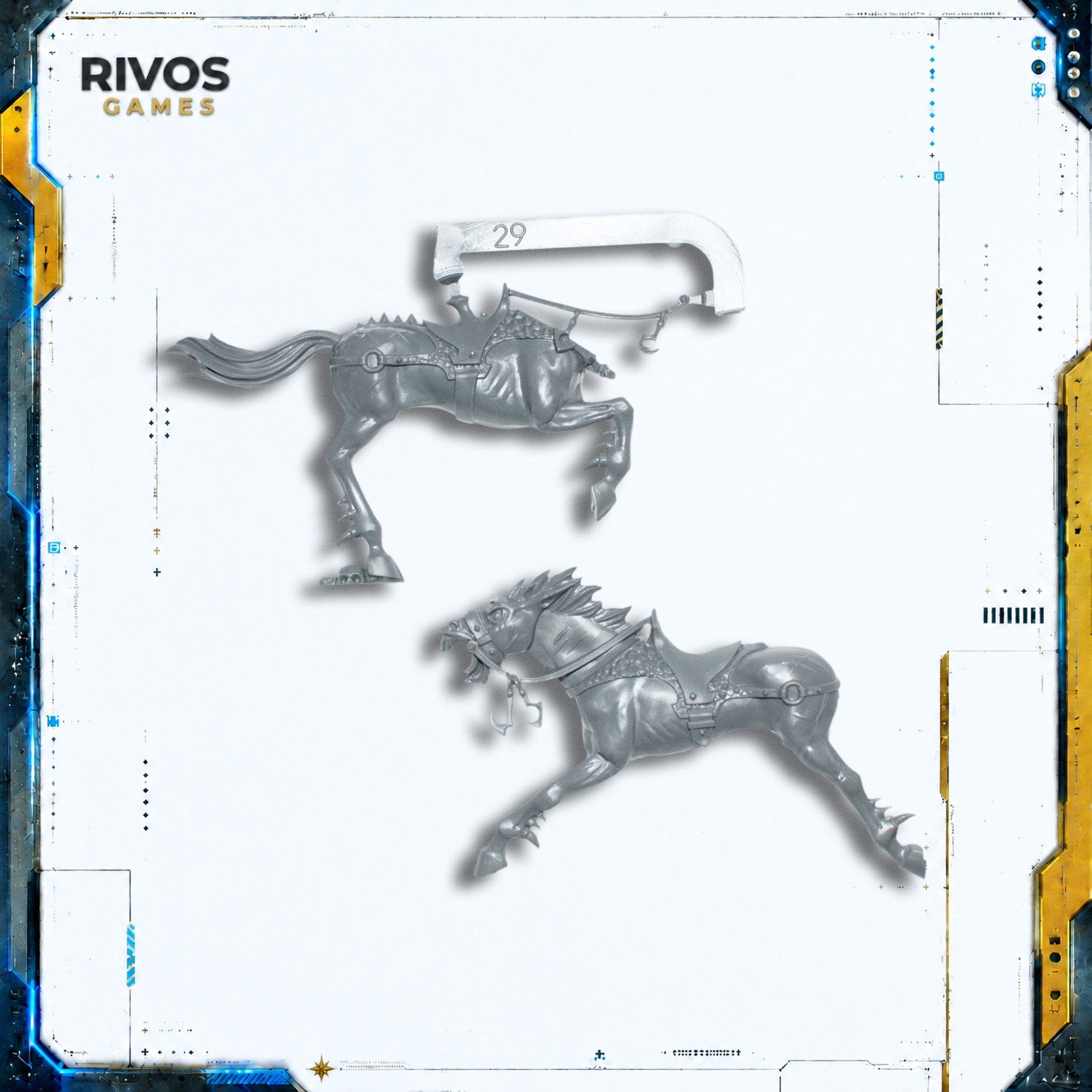 Warhammer Cities of Sigmar Scourgerunner Chariot Dark Steed B - Bits (Bitz)