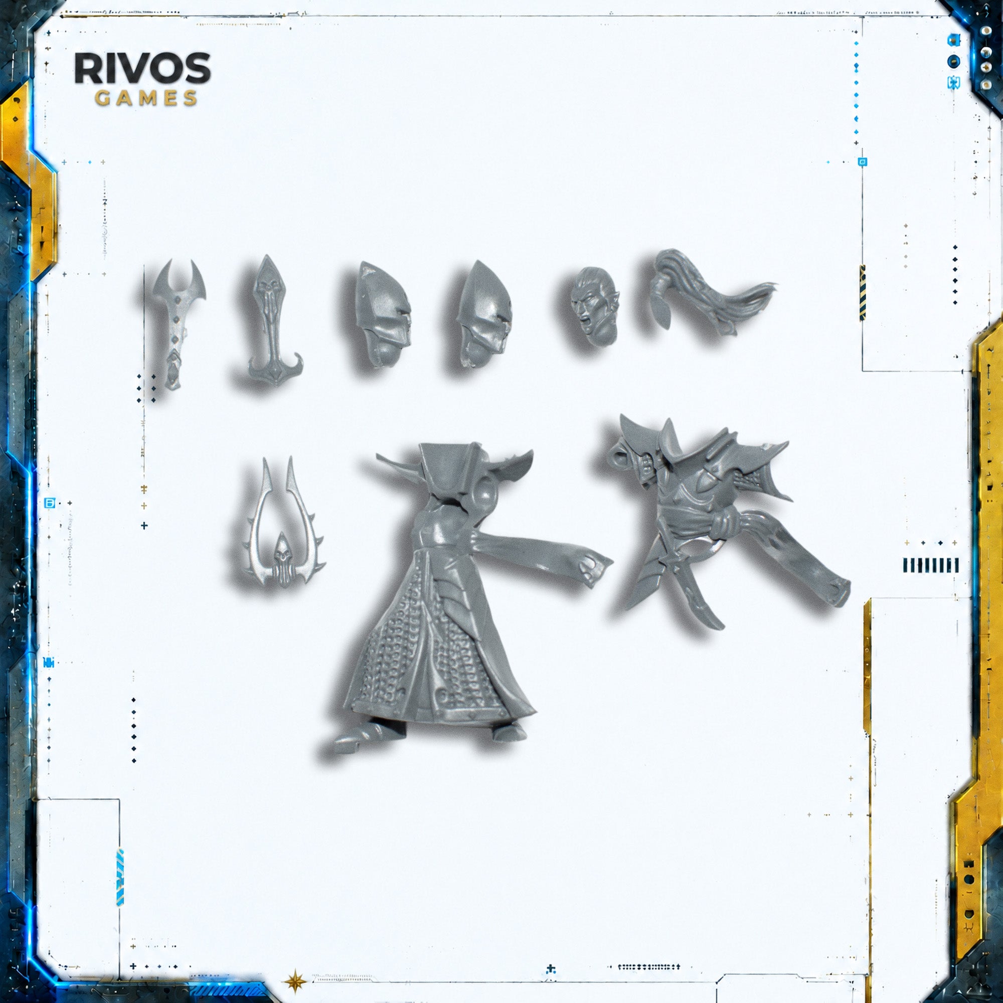 Warhammer Cities of Sigmar Scourgerunner Chariot Body and Heads - Bits (Bitz)