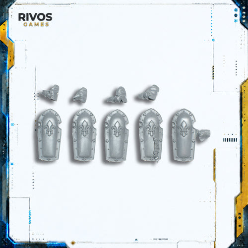 Warhammer 40K Adepta Sororitas Celestian Sacresants Sacresant Shields x 5 - Bits (Bitz)