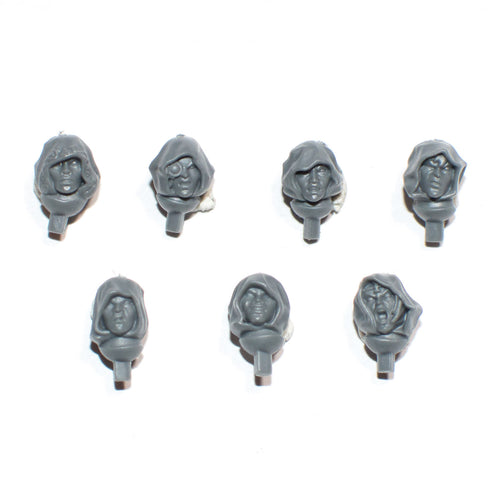 Adepta Sororitas Celestian Sacresants Heads x 7 - Warhammer - Authentic Sprue
