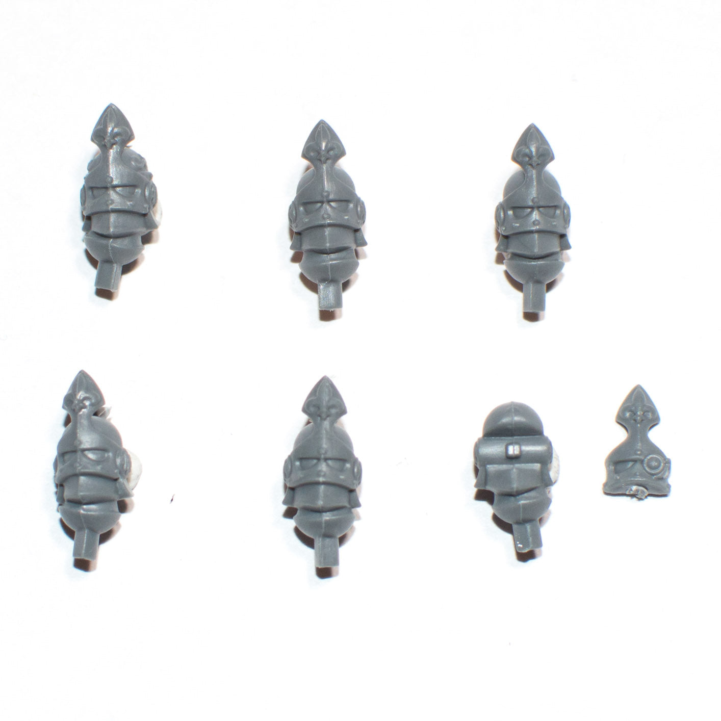 Adepta Sororitas Celestian Sacresants Helmets x 6 - Warhammer - Kitbash Bit