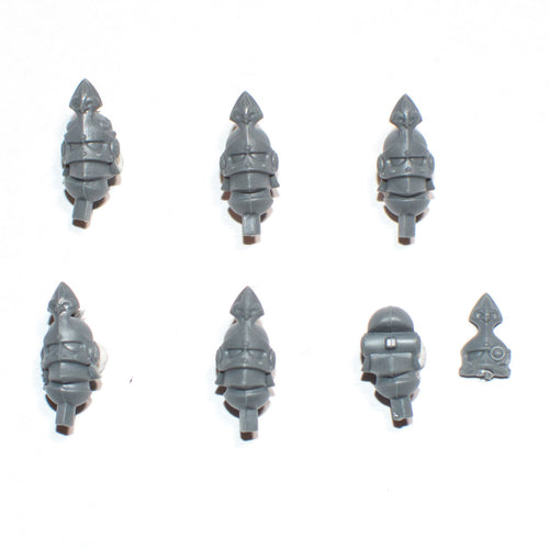Adepta Sororitas Celestian Sacresants Helmets x 6 - Warhammer - Kitbash Bit