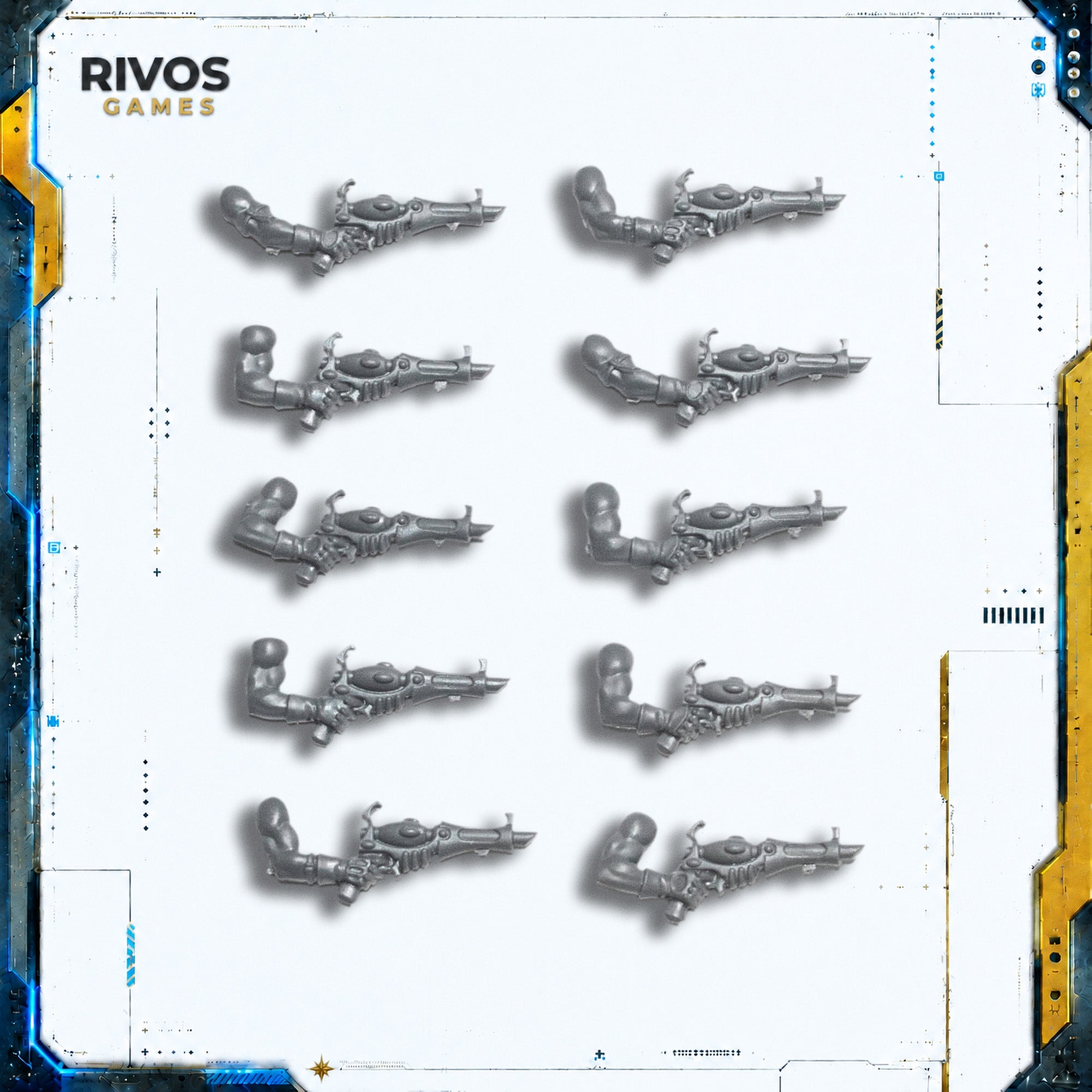 Warhammer 40K Drukhari Wyches Splinter Pistol x 10 - Bits (Bitz)