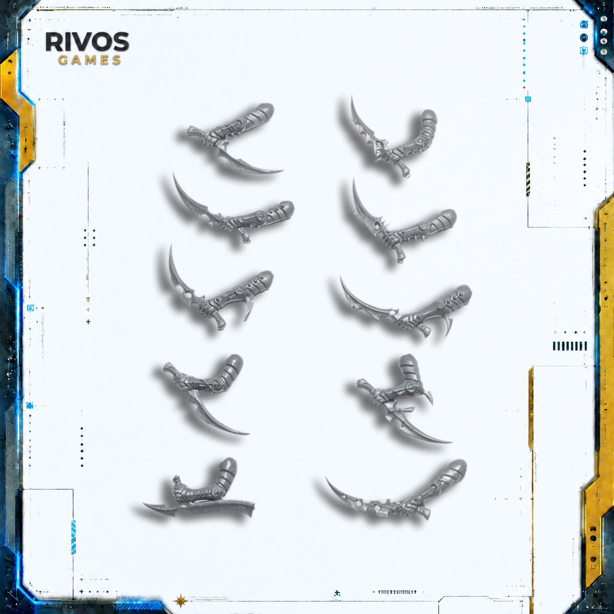 Warhammer 40K Drukhari Wyches Wych Knives x 10 - Bits (Bitz)