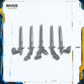 Warhammer 40K Adepta Sororitas Seraphim Squad Power Swords x 5 - Bits (Bitz)