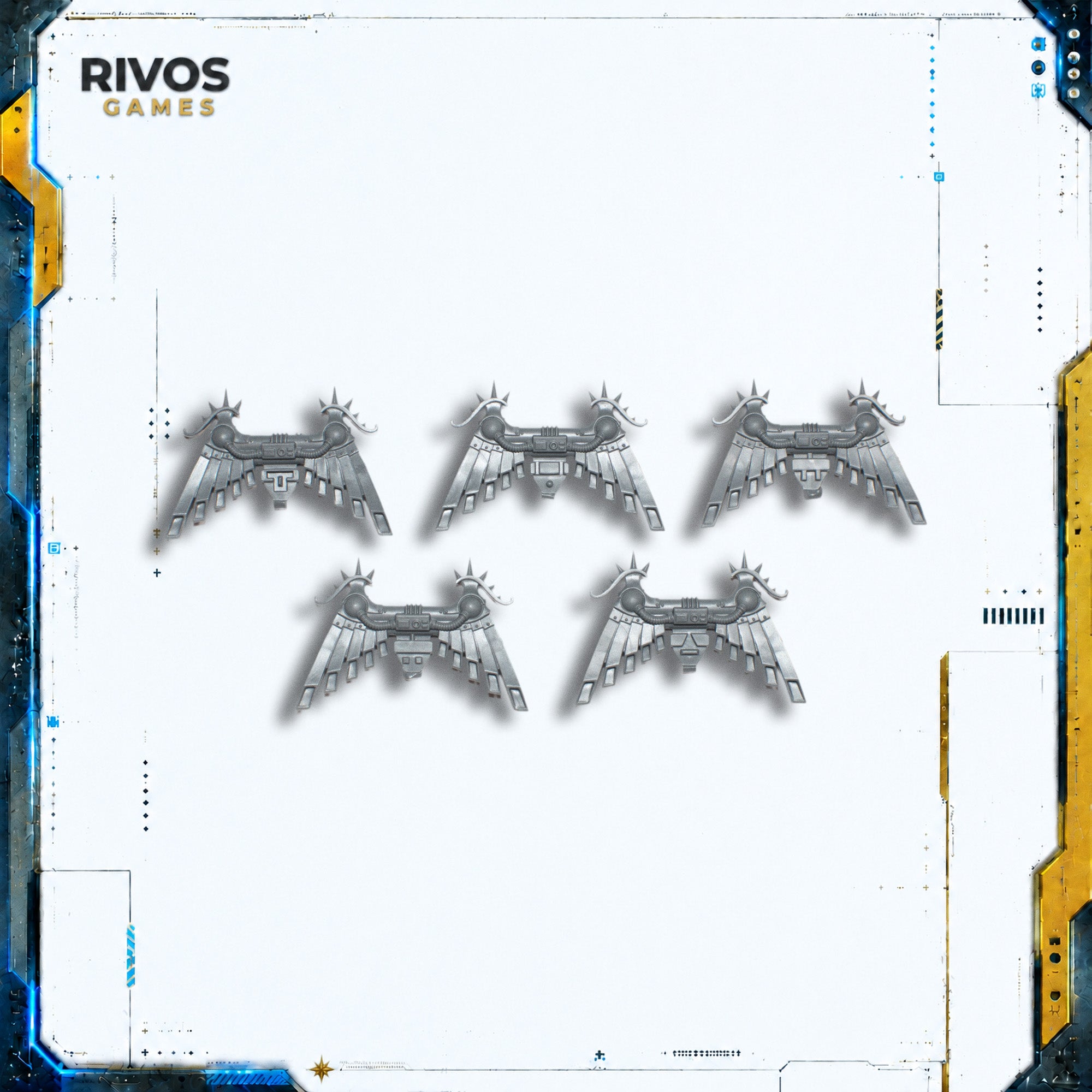 Warhammer 40K Adepta Sororitas Zephyrim Squad Jump Packs x 5 - Bits (Bitz)