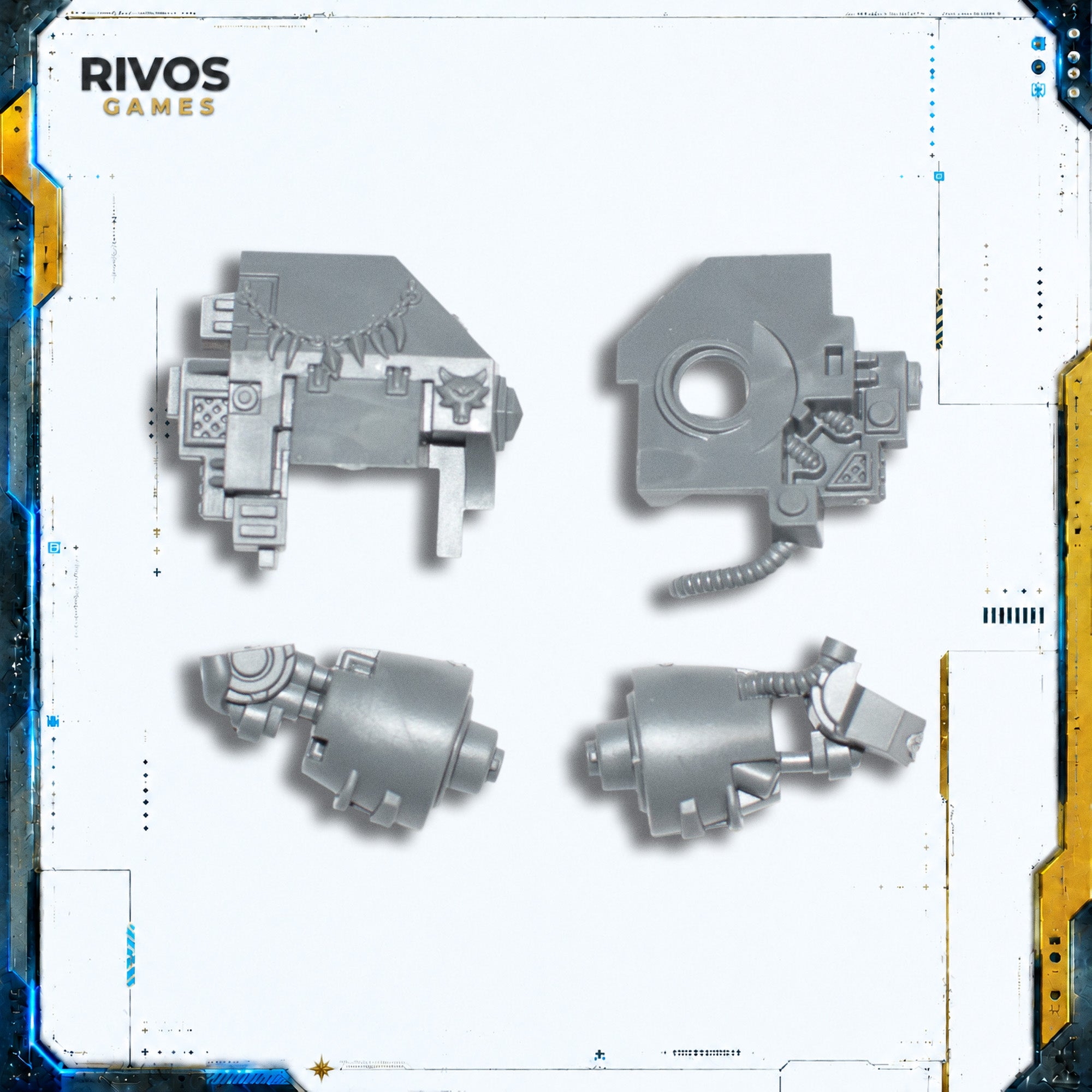 Warhammer 40K Space Wolves Venerable Dreadnought Right Arm - Bits (Bitz)