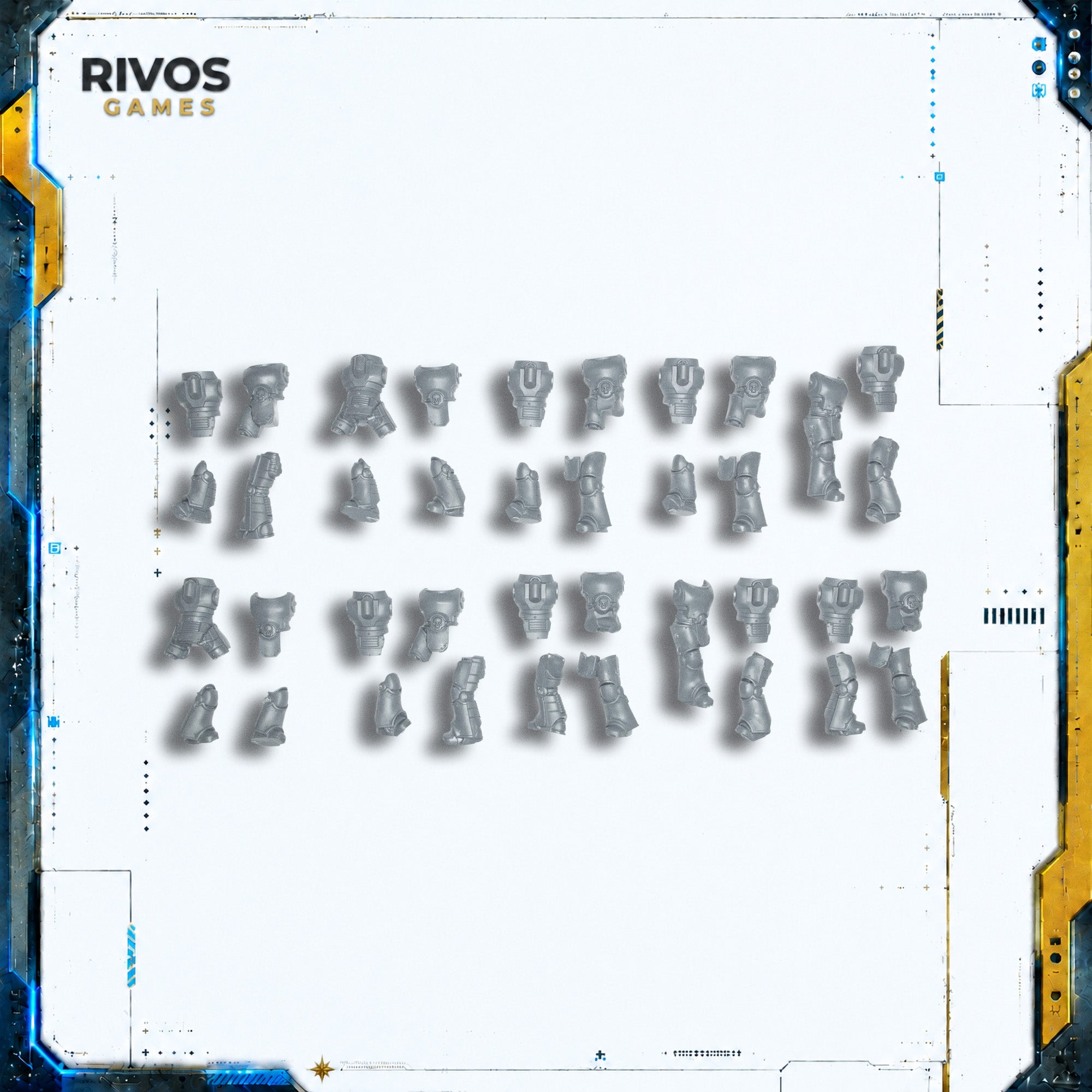 Horus Heresy Space Marines MKIII Tactical Squad Legs and Torsos x 10 - Bits (Bitz)