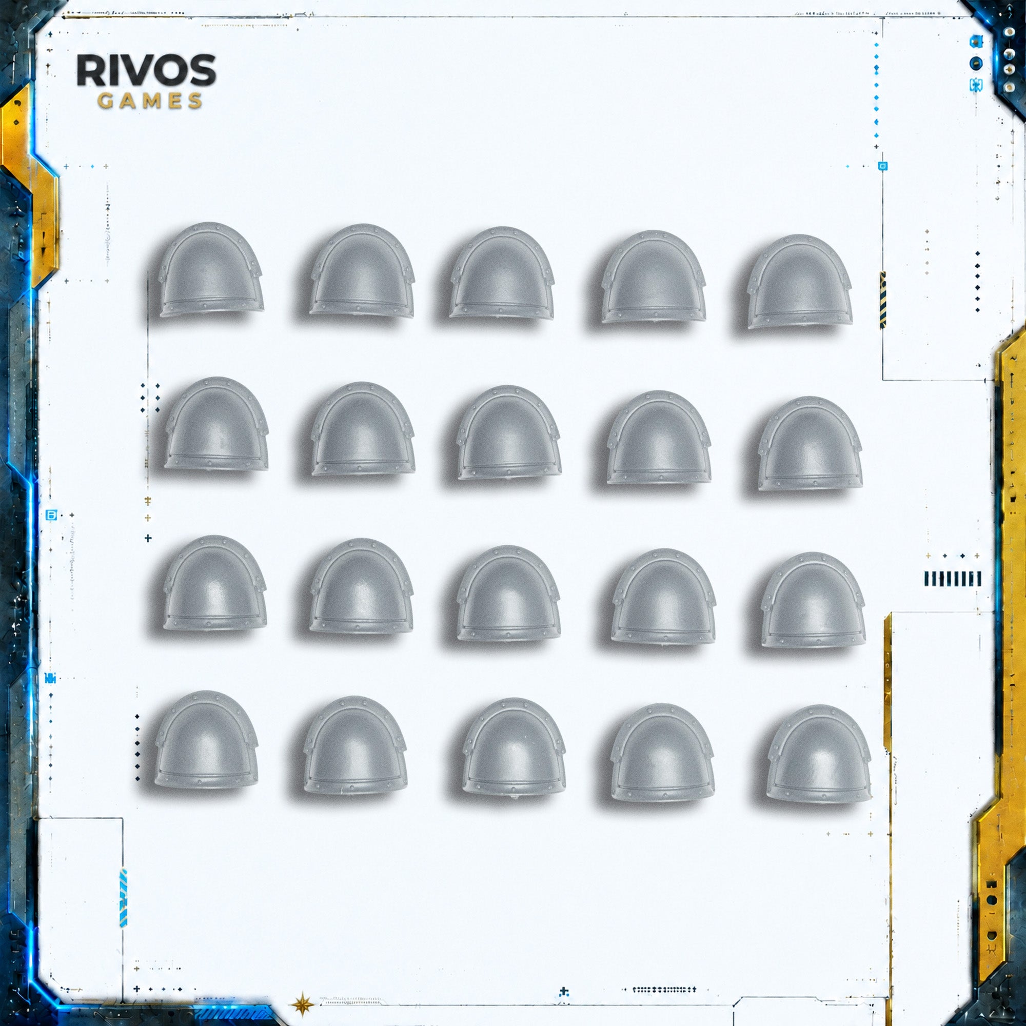 Horus Heresy Space Marines MKIII Tactical Squad Shoulder Pads x 20 - Bits (Bitz)