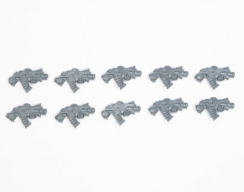 Horus Heresy Space Marines MKIII Tactical Squad Bolters x 10 - Warhammer - Authentic Sprue