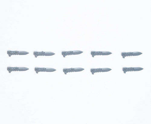 Horus Heresy Space Marines MKIII Tactical Squad Bayonets x 10 - Warhammer - Authentic Sprue