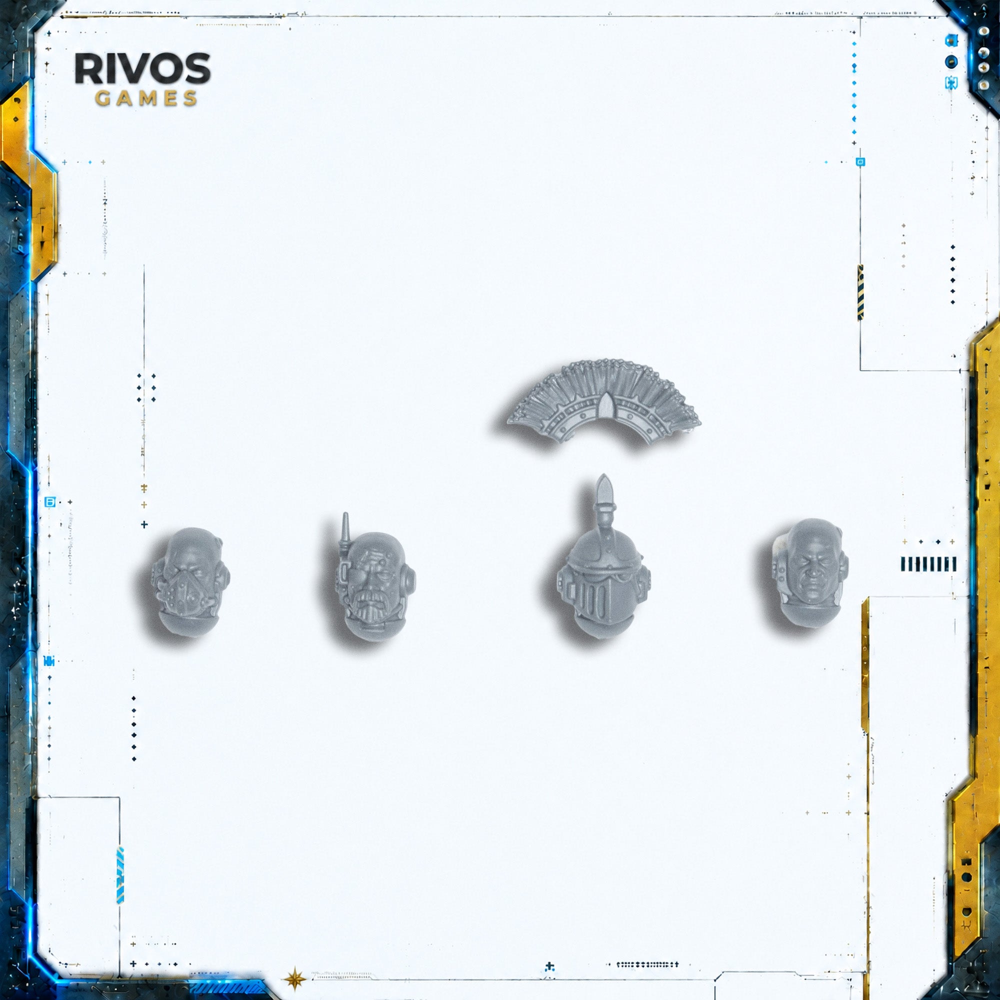 Horus Heresy Space Marines MKIII Tactical Squad Sergeant Heads - Bits (Bitz)