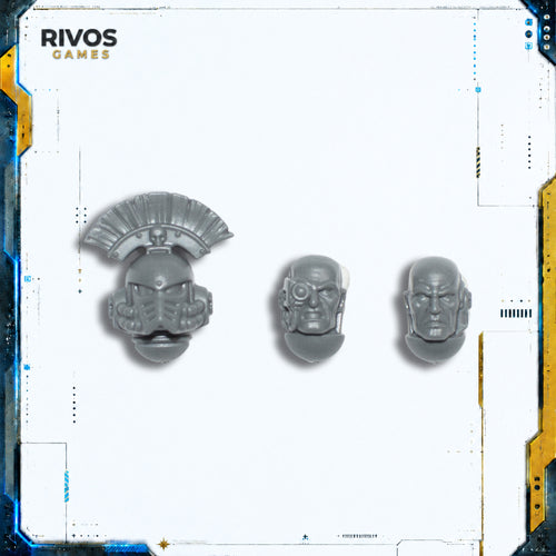 Horus Heresy Space Marines Mark IV Tactical Squad Sergeant Heads - Bits (Bitz)