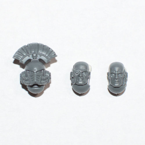 Horus Heresy Space Marines Mark IV Tactical Squad Sergeant Heads - Warhammer - Spare Part